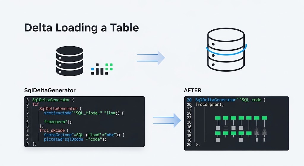 Delta Loading a Table with SqlDeltaGenerator